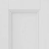J B Kind White Classic Hardwick Panel Primed Fire Door Pair - 1/2 Hour Fire Rated