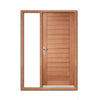 Hayes Flush External Hardwood Door and Frame Set - One Unglazed Side Screen, From LPD Joinery