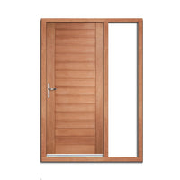 Hayes Flush External Hardwood Door and Frame Set - One Unglazed Side Screen, From LPD Joinery
