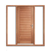 Hayes Flush External Hardwood Door and Frame Set - Two Unglazed Side Screens, From LPD Joinery