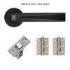 Hercules Door Handle Pack - Matt Black