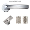 Hercules Door Handle Pack - Satin Chrome