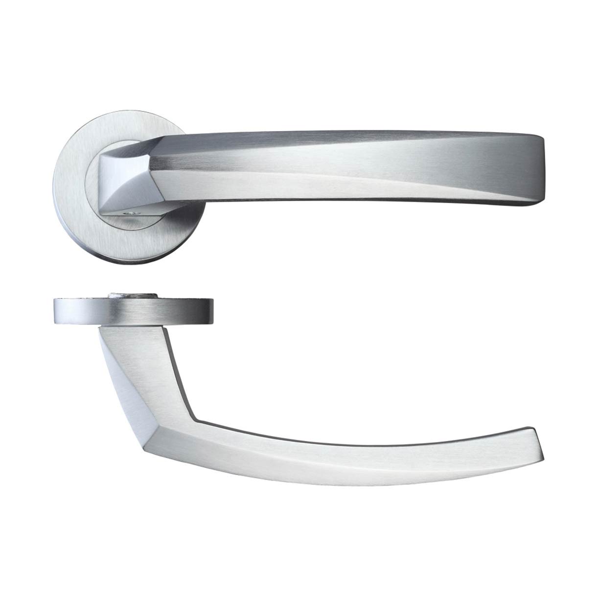 Hercules Door Handle Pack - Satin Chrome