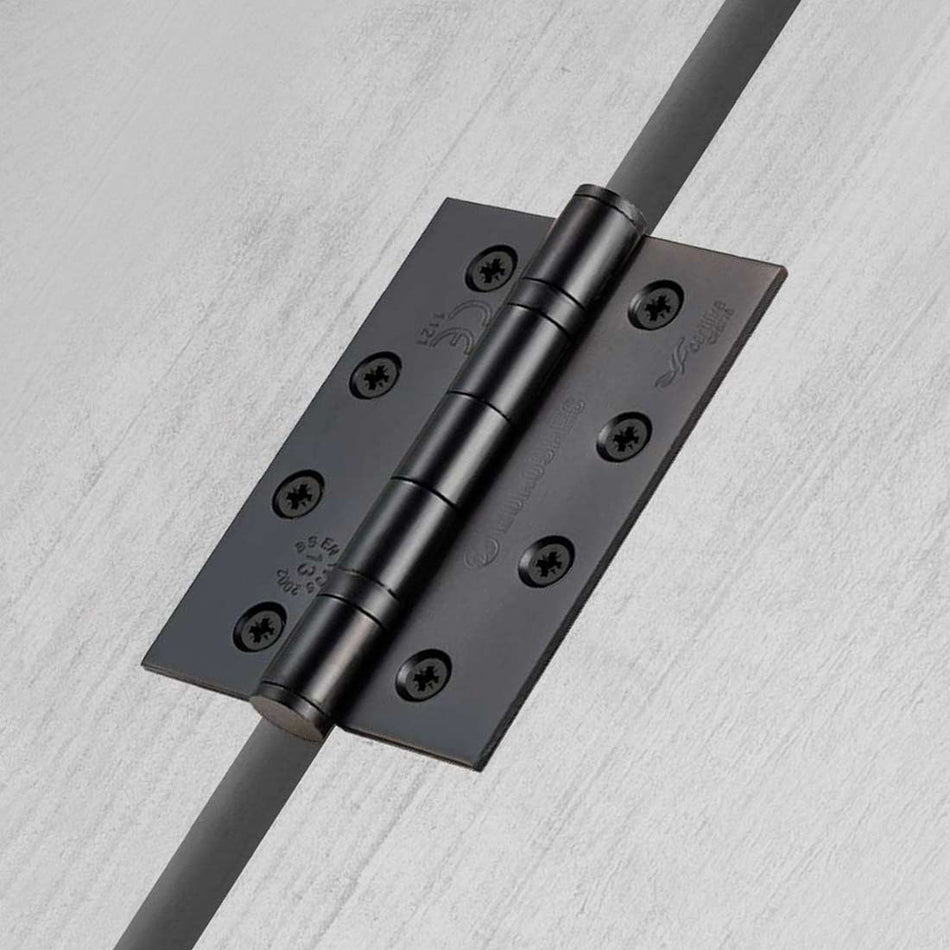 102x76mm Grade 13 Hinge- Square Corners - Suits Fire Doors - 6 Finishes -Single Hinge