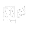 Parliament Class 13 Hinge - also suits fire doors - 3 Finishes
