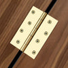 102x72mm Loose Pin Electro Brass Door Hinge - Single Hinge