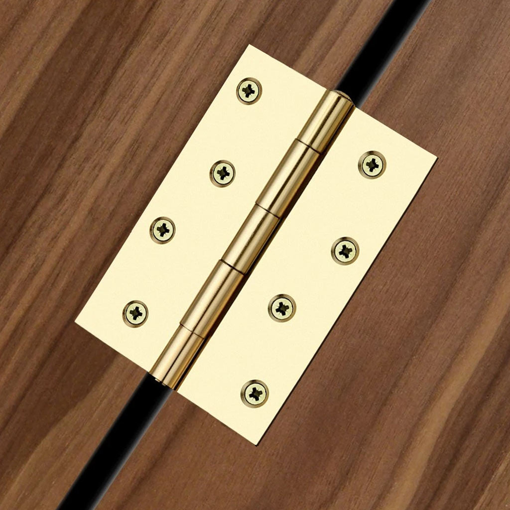 102x72mm Loose Pin Electro Brass Door Hinge - Single Hinge