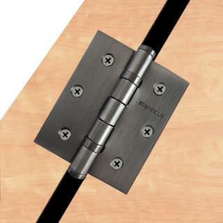 Image: 76mm x 64mm x 2.5mm Ball Bearing Hinge - 1 Pair - 10 Finishes