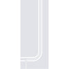 Holburn 8mm Clear Glass - Obscure Printed Design - Single Evokit Glass Pocket Door