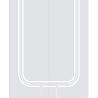 Double Glass Sliding Door - Holburn 8mm Clear Glass - Obscure Printed Design - Planeo 60 Pro Kit