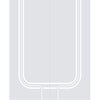 Double Glass Sliding Door - Solaris Tubular Stainless Steel Sliding Track & Holburn 8mm Clear Glass - Obscure Printed Design