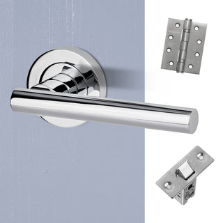 Image: Hyperion Door Handle Pack - Polished Chrome