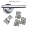 Hyperion Door Handle Pack - Satin Chrome