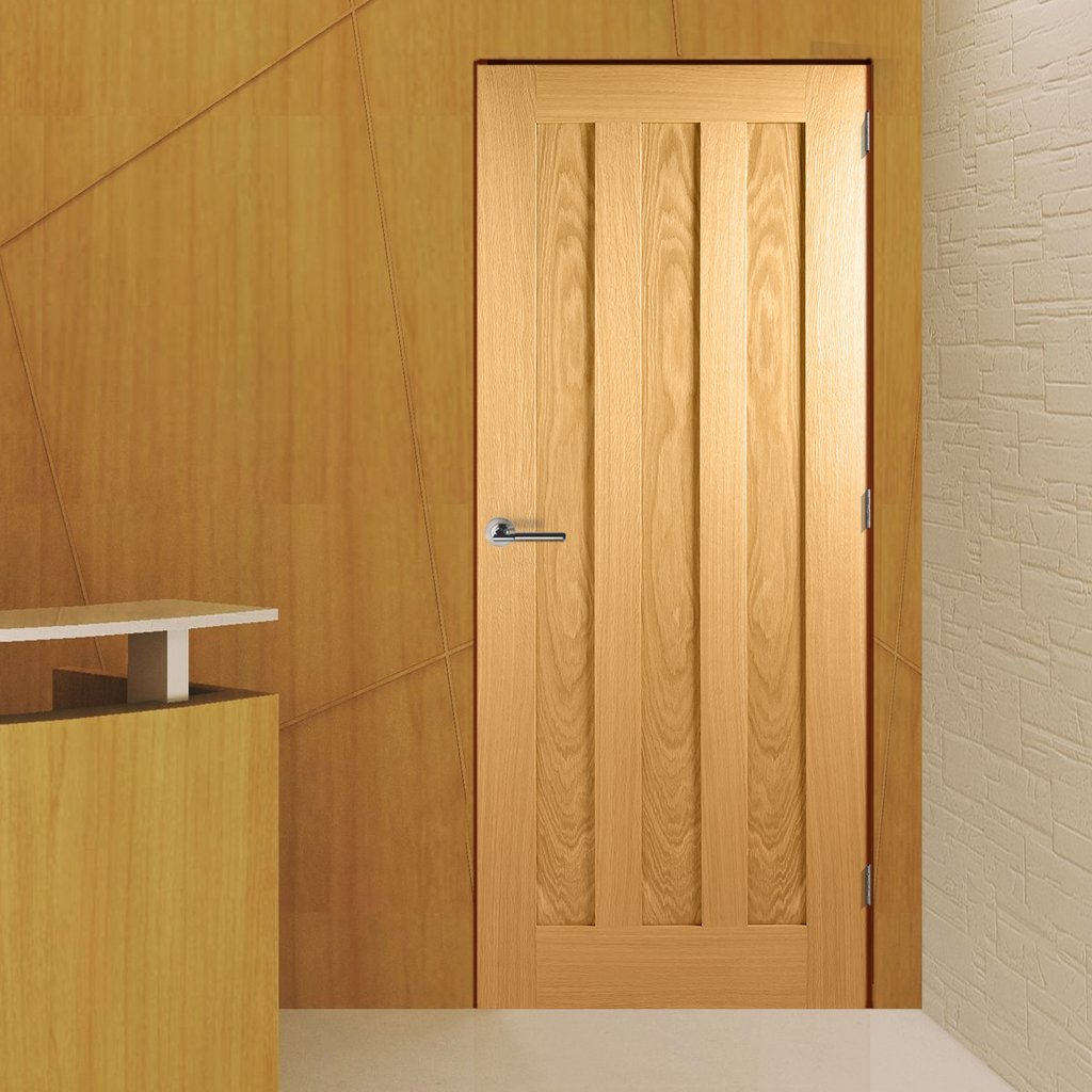 LPD Joinery Bespoke Idaho Oak 3P Fire Door - 1/2 Hour Fire Rated