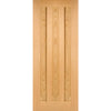 Saturn Tubular Stainless Steel Sliding Track & Idaho 3 Panel Oak Door - Prefinished