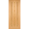 Saturn Tubular Stainless Steel Sliding Track & Idaho 3 Panel Oak Door - Prefinished