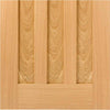 Four Sliding Doors and Frame Kit - Idaho 3 Panel Oak Door - Unfinished