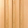 Four Sliding Doors and Frame Kit - Idaho 3 Panel Oak Door - Unfinished