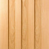 Single Sliding Door & Track - Idaho 3 Panel Oak Door - Prefinished