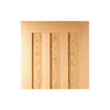 Idaho Oak 3 Panel Single Evokit Pocket Door Detail