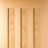 Four Sliding Doors and Frame Kit - Idaho 3 Panel Oak Door - Unfinished