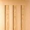 Single Sliding Door & Track - Idaho 3 Panel Oak Door - Prefinished