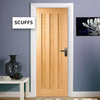 OUTLET - Idaho 3 Panel Oak Door - Scuffs