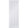 Three Sliding Wardrobe Doors & Frame Kit - Idaho 3 Panel Door - White Primed