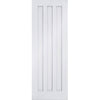 Saturn Tubular Stainless Steel Sliding Track & Idaho 3 Panel Door - Primed