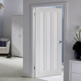 Image: idaho white primed panel door