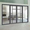 Room Divider - Handmade Eco-Urban® Isla with Two Sides DD6429C - Clear Glass - Premium Primed - Colour & Size Options