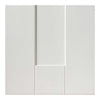 Three Sliding Wardrobe Doors & Frame Kit - Axis White Primed Door