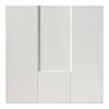 Four Sliding Wardrobe Doors & Frame Kit - Axis White Primed Door