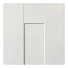 Four Sliding Wardrobe Doors & Frame Kit - Axis White Primed Door