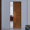 Contemporary Design Cadiz Walnut Absolute Evokit Single Pocket Door - Prefinished