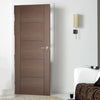 Modern flush grey colour interior door