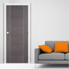 LPD Joinery Bespoke Fire Door, Chocolate Grey Alcaraz - 1/2 Hour Fire Rated - Prefinished