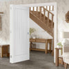 Bespoke Thrufold Suffolk Flush White Primed Folding 2+0 Door