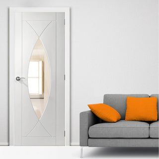 Image: Pesaro white designer glazed door