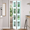 Shaker 4L Bifold Door - White Primed