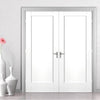 Bespoke Pattern 10 Style Panel White Primed Door Pair