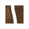 Walnut veneer glazed interior door