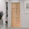 Bespoke oak veneer interior door