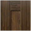 Two Sliding Doors and Frame Kit - Axis Walnut Shaker Door - Prefinished