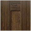 Three Sliding Wardrobe Doors & Frame Kit - Axis Walnut Shaker Door - Prefinished