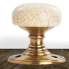 Delamain DK34ICFB Porcelain Mortice Knob Handles
