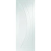 Sirius Tubular Stainless Steel Sliding Track & Salerno Flush Door - White Primed