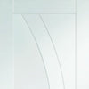 Bespoke Salerno Flush Single Frameless Pocket Door Detail - White Primed