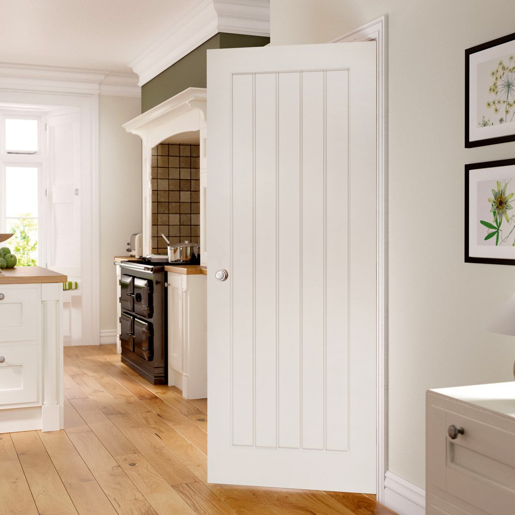 Ely White Primed Fire Door - 1/2 Hour Fire Rated