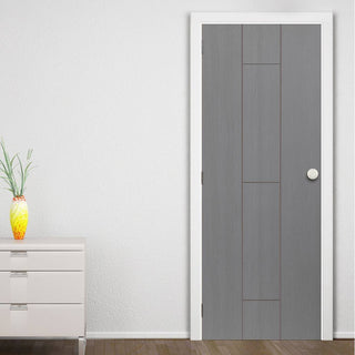 Image: Modern interior grey door
